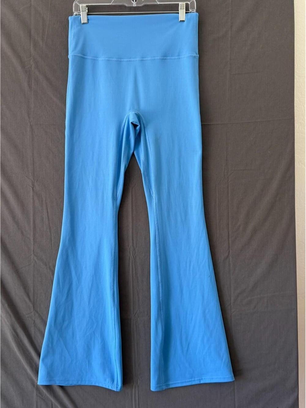 All In Motion Womens Large L Blue Flare Yoga Pants High Rise Athletic Leggings